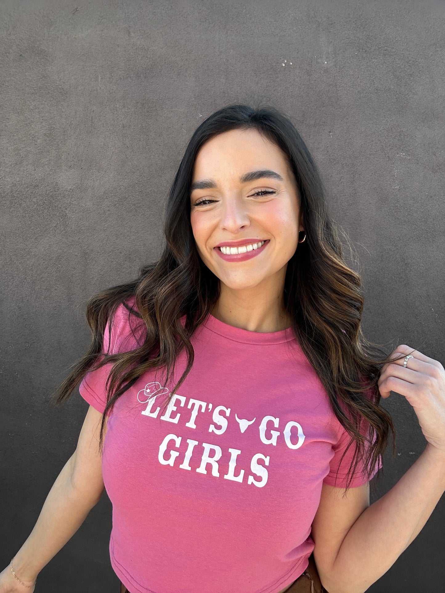 Let’s Go Girls Cropped Tee